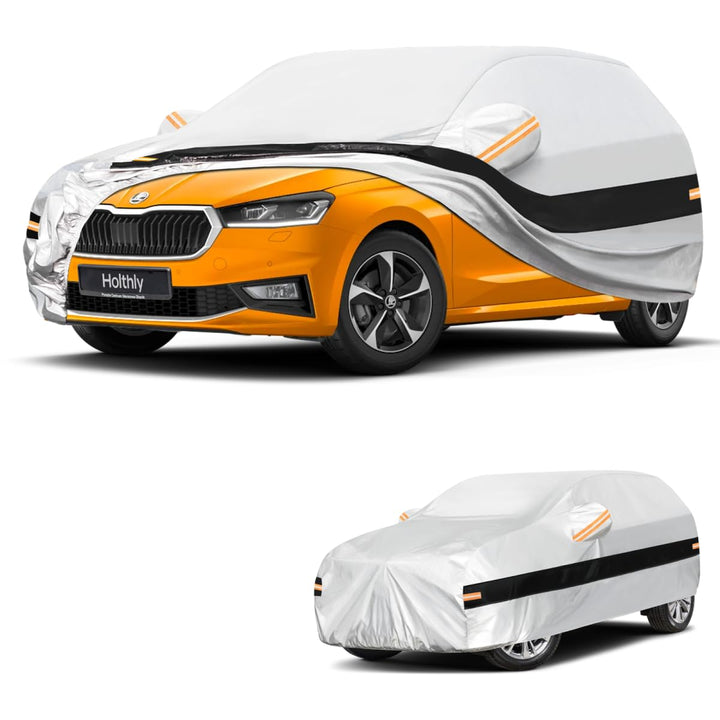Autoabdeckung Passend für Skoda Fabia Ⅰ/Ⅱ/Ⅲ/Ⅳ（1999-2026） 10 Schichten Vollgarage Auto Abdeckplane 10