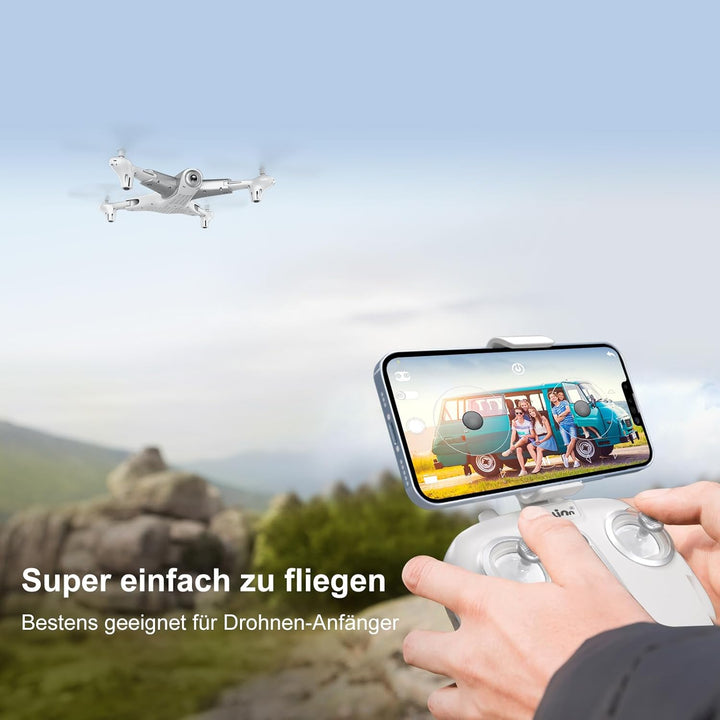 Loolinn | Drohne Quadrocopter mit Kamera HD für Kinder als Geschenk - Optischer Flusspositionierungs