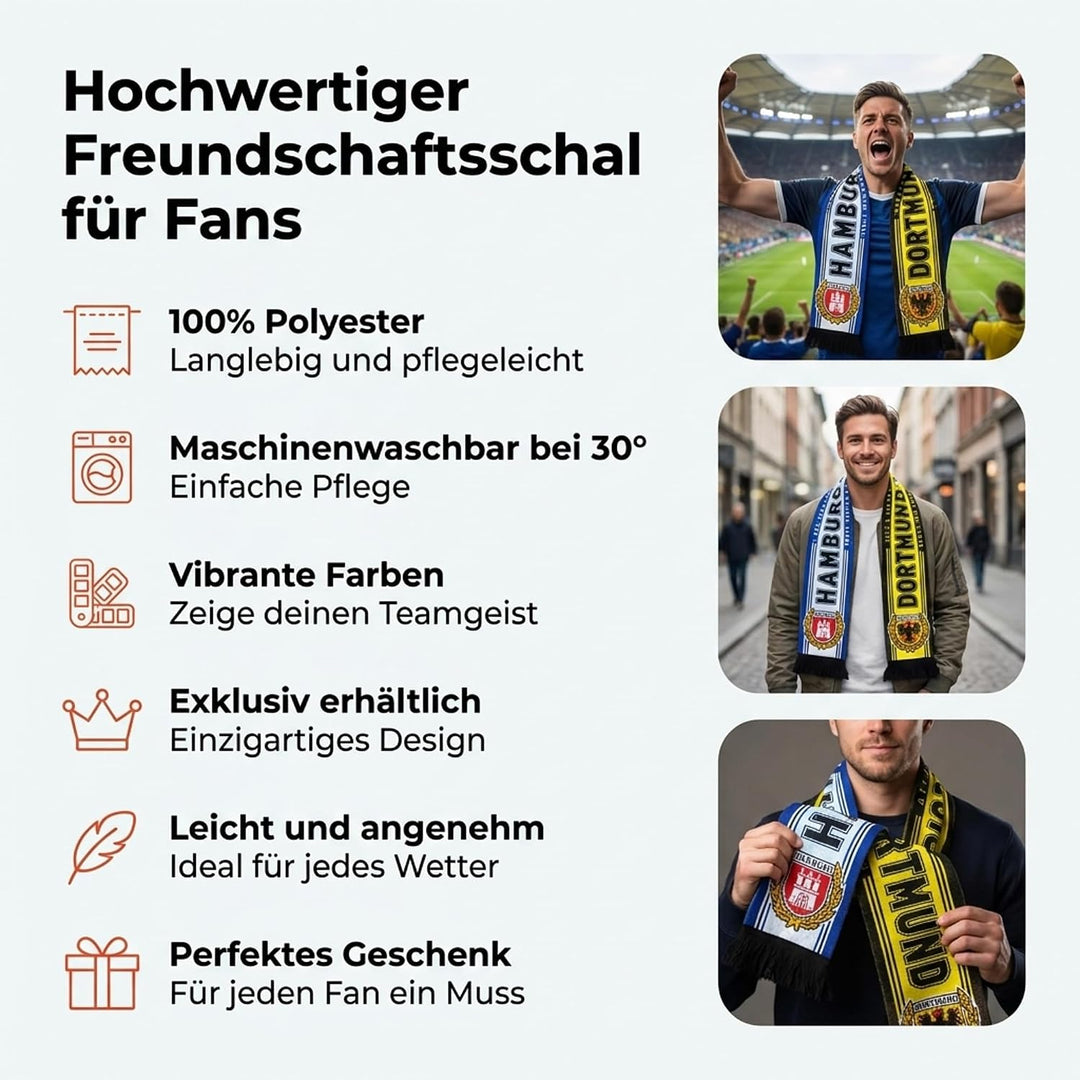 Generisch Hamburg-Dortmund Freundschaftsschal