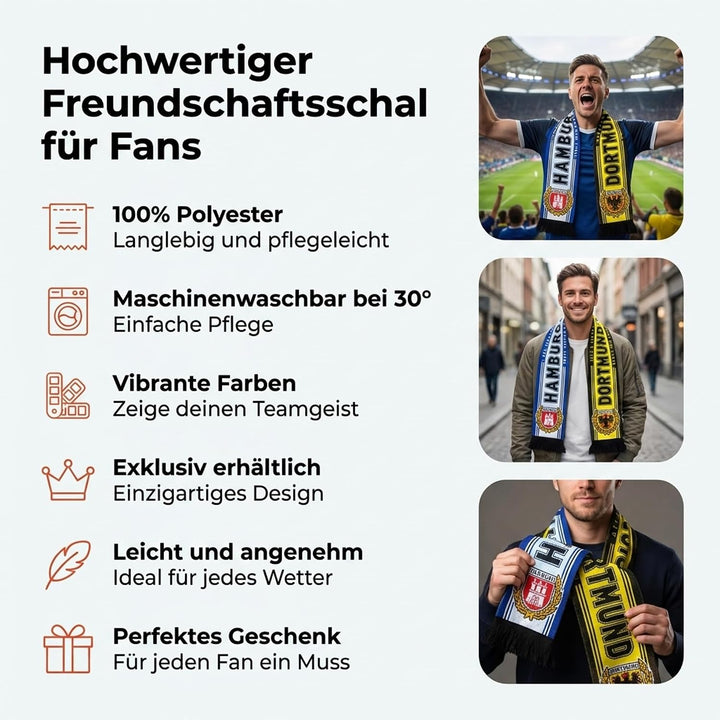Generisch Hamburg-Dortmund Freundschaftsschal