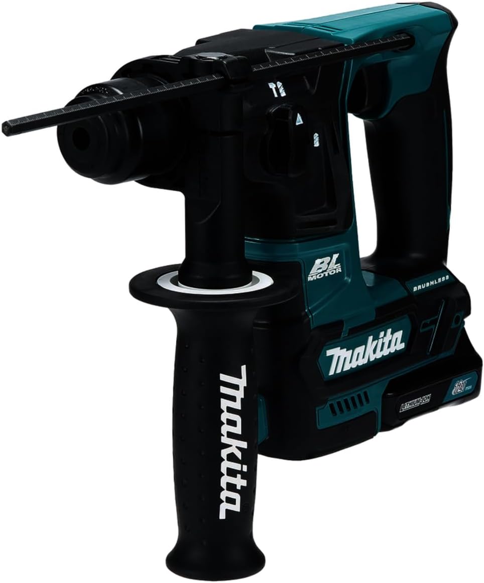 Makita HR166DSMJ Akku-Bohrhammer für SDS-PLUS 10,8 V / 4,0 Ah, 2 Akkus + Ladegerät im MAKPAC Petrol