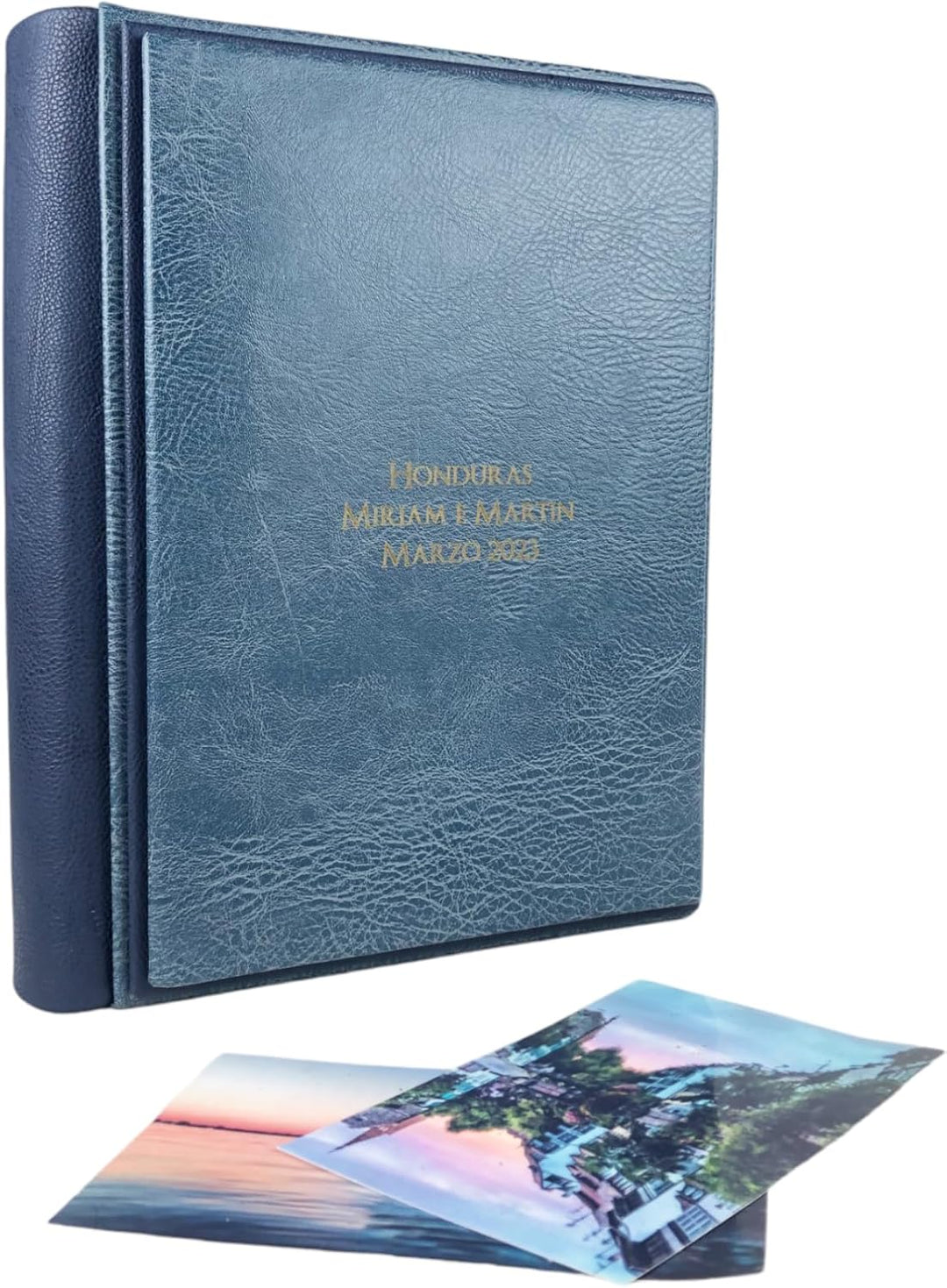 Fotoalbum - Eclissi Vintage - handgefertigte Herstellung aus Kunstleder, personalisierbar mit Gravur