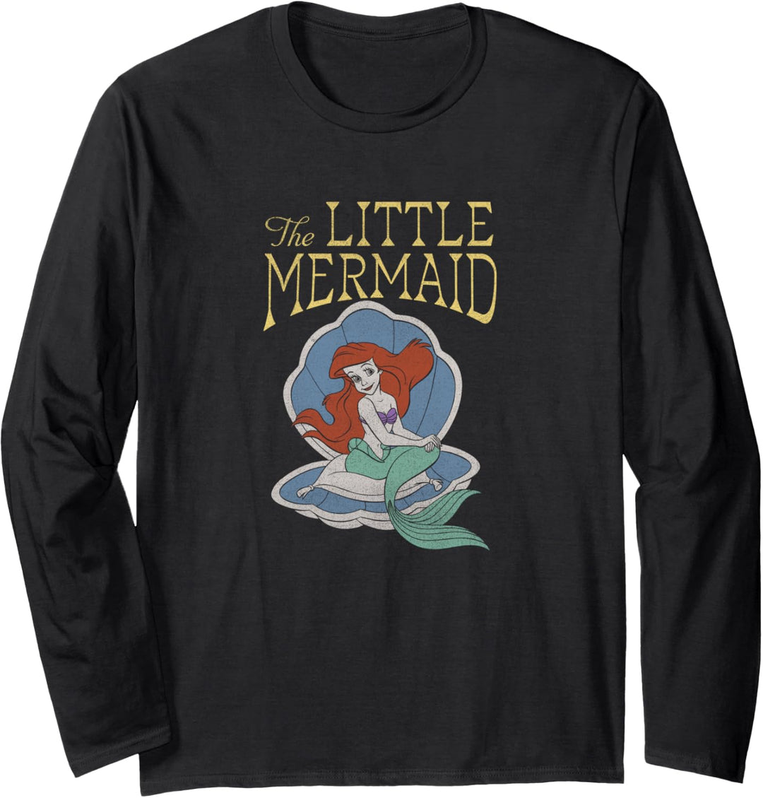 Disney The Little Mermaid Ariel Shell Portrait Langarmshirt