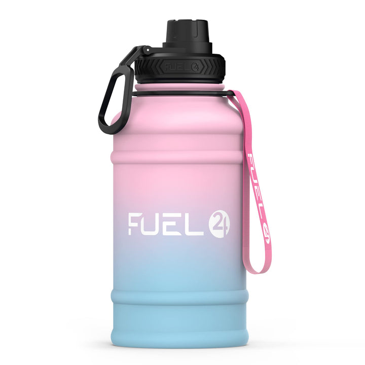 Fuel24 Extra Stark Trinkflasche Edelstahl Metall 1.3L & 2.2L - Auslaufsicher & BPA-Frei Wasserflasch