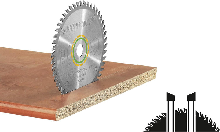 Festool Kreissägeblatt HW 225x2,6x30 W48 WOOD FINE CUT 225 mm, 225 mm
