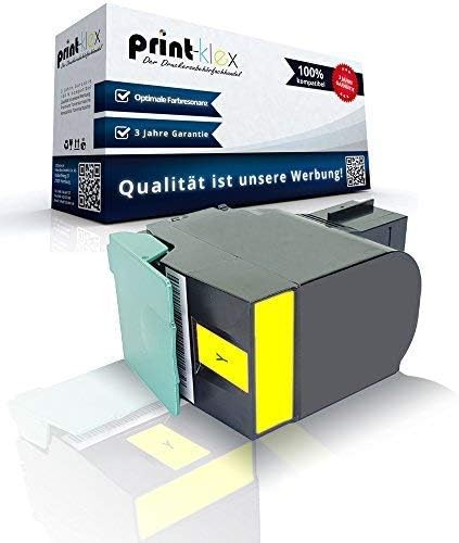 Print-Klex Tonerkartusche kompatibel für Lexmark CX317 CX317dn CX417de CX517de 71B20Y0 71B0040 Gelb