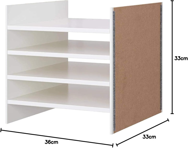 Ikea Kallax Einsatz mit 4 Böden, weiss 33x33 cm