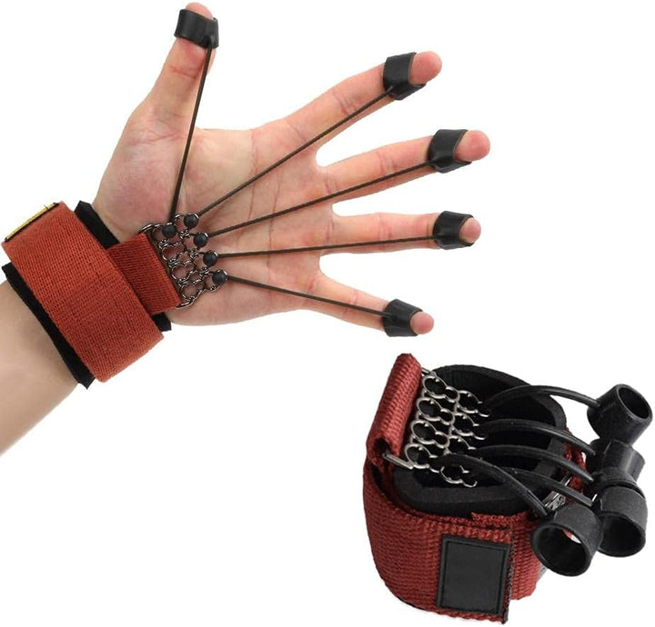 Alomejor Finger-und Hand-Extensor-Trainer Finger-Übungen Finger-Stretch-Griff-Kraft-Trainer Handgrif