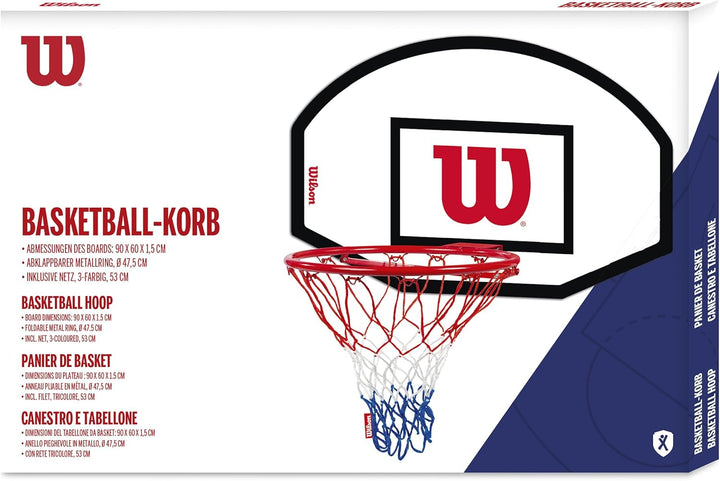 Wilson Basketballkorb mit Rückwand 90x60x1,5 cm, ø 45 cm, inkl. Netz