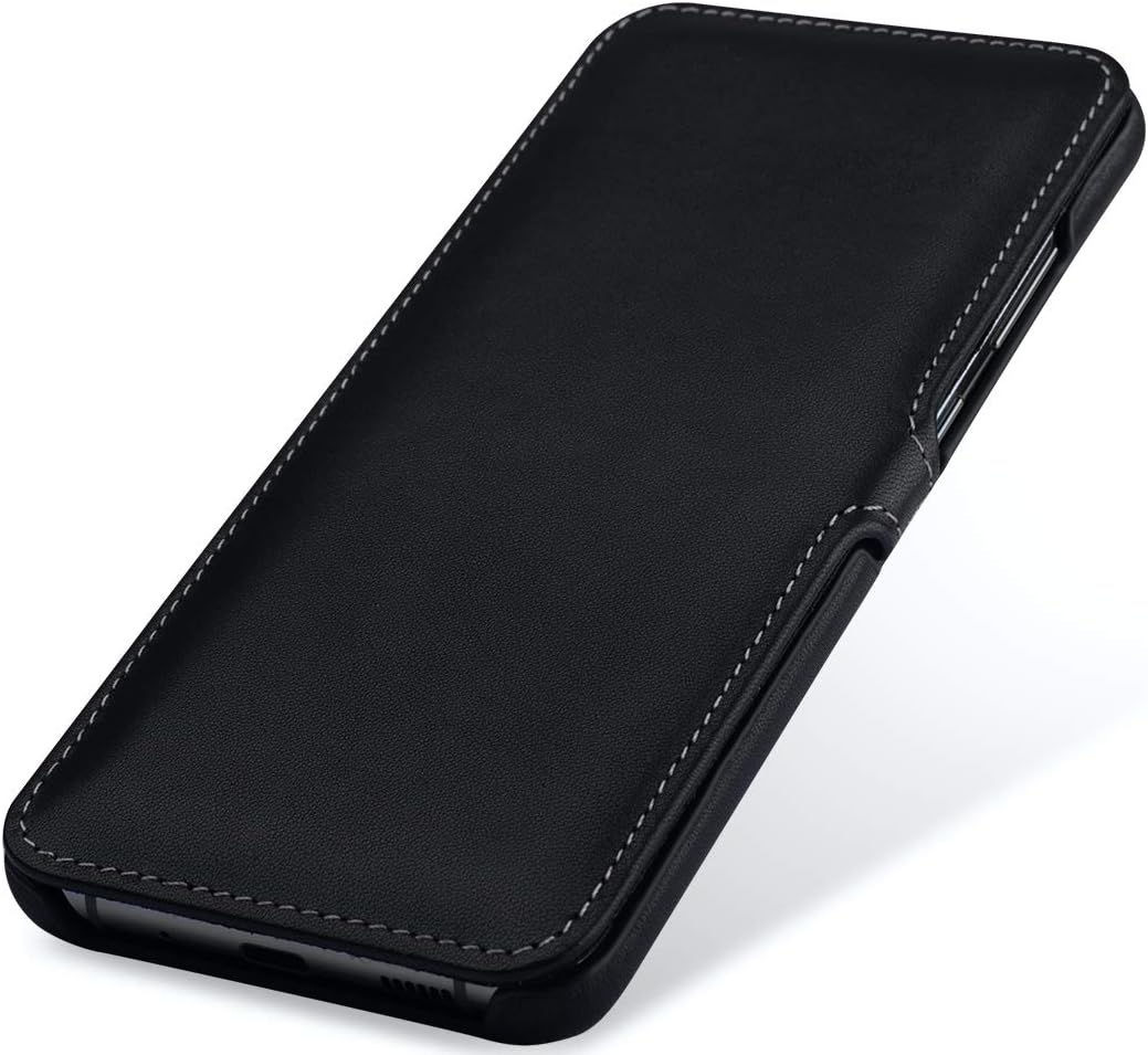 STILGUT Book Case entwickelt für Samsung Galaxy S20 Ultra Hülle aus Leder mit Clip-Verschluss, Leder