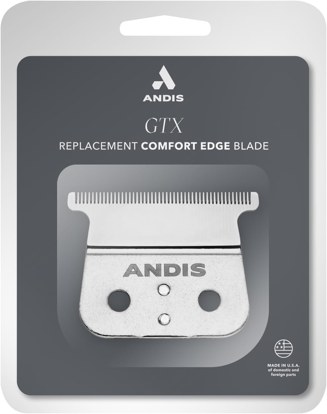 Andis – 04850 GTX T-Outliner Edelstahl-Tiefzahn-Ersatzklinge – für T-Outliner Cordless, Blackouts, G