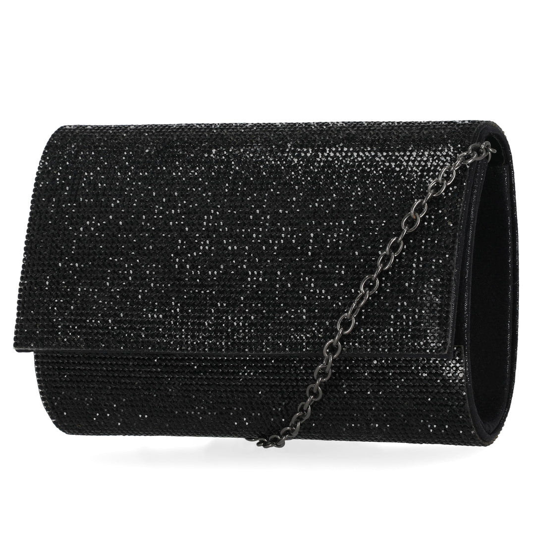 Jessica McClintock Damen Alexis Sparkle and Shine Clutch, Einheitsgrösse Schwarz, Schwarz