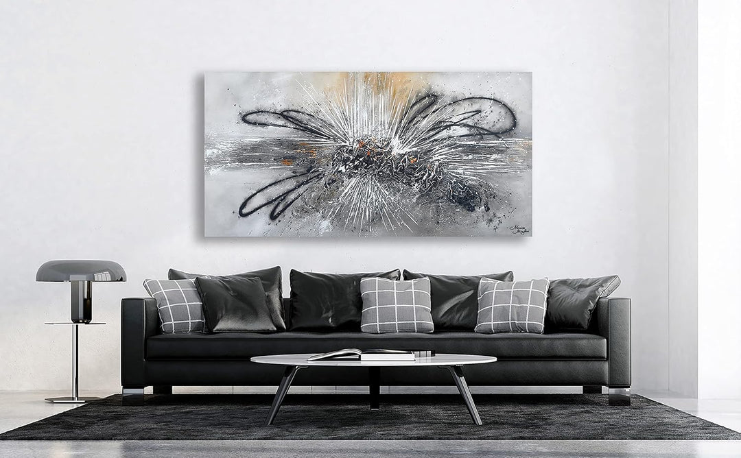 Monica Mirafiori I 100% HANDGEMALT I Gemälde Fusion 100x50cm | Gemälde Handgemalt | Acrylgemälde | S