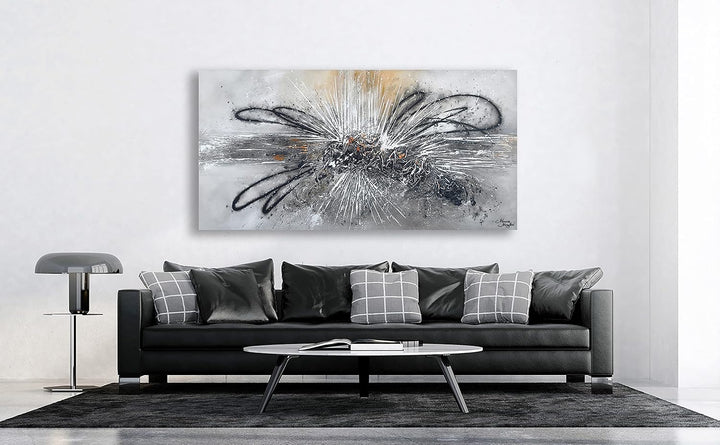 Monica Mirafiori I 100% HANDGEMALT I Gemälde Fusion 100x50cm | Gemälde Handgemalt | Acrylgemälde | S