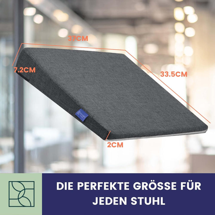 DYNMC you Keilkissen Stuhl Mittelhart H3 - Test SEHR GUT - mit Physiotherapeuten Entwickelt - Ergono