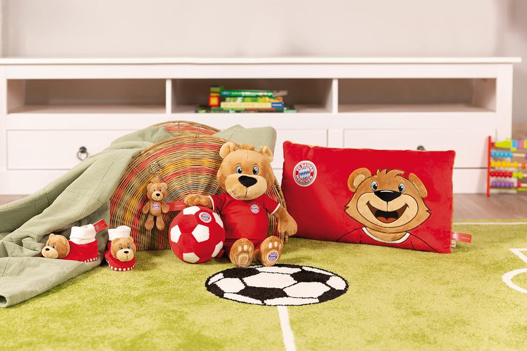 NICI Kuscheltier FC BAYERN MÜNCHEN Bär Berni 35 cm – Stofftier aus weichem Plüsch, Fussball Fanartik