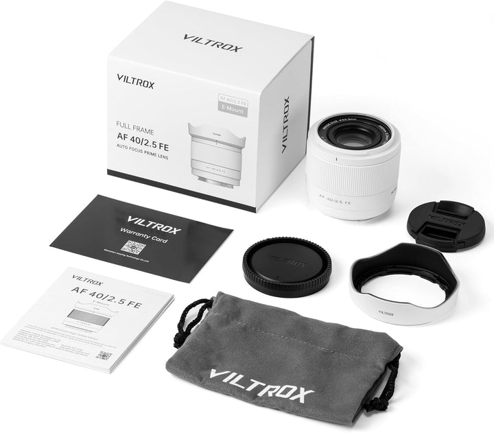 VILTROX AF 40mm f2.5 FE für Sony E-Mount Vollformat Objektiv, 40mm f/2.5 für Sony A7RⅤ ZVE1 A7CR A7C