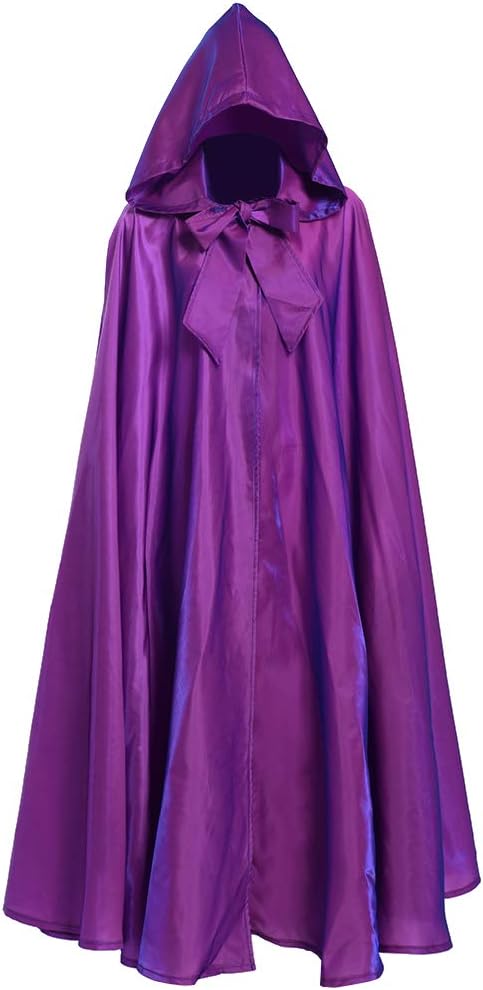 GRACEART Unisex Gotisch Lose Umhang mit Kapuze Mantel Poncho Kap Lila(polyester), Lila(polyester)