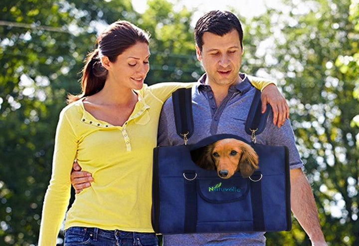 Stabiler 6-in-1 Haustiertransporter, Front/Brustträger, Schultertasche, Haustier-Handtasche, Autosit