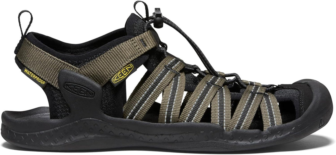 KEEN Herren Drift Creek H2 Sandalen 45 EU Dark Olive Black, 45 EU Dark Olive Black