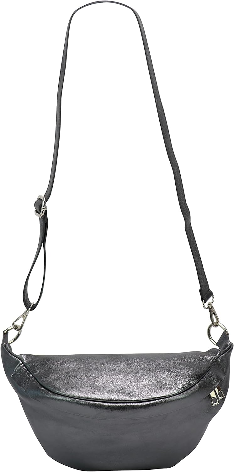 SH Leder ® echt Leder Hüfttasche Damen Herren Unisex Gürteltasche für Festival Reise Bauchtasche mit