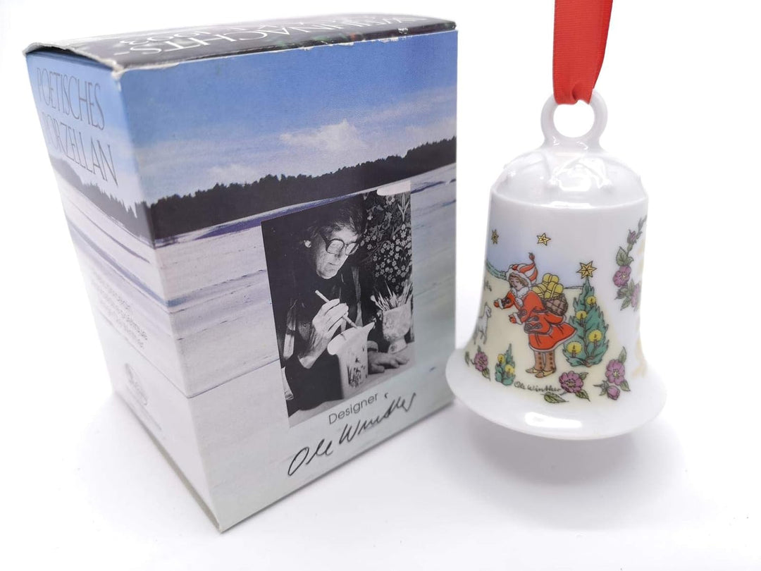 Hutschenreuther Weihnachtsglocke 1993*Rarität, Porzellanglocke, Anhänger, Weihnachten, Baumschmuck