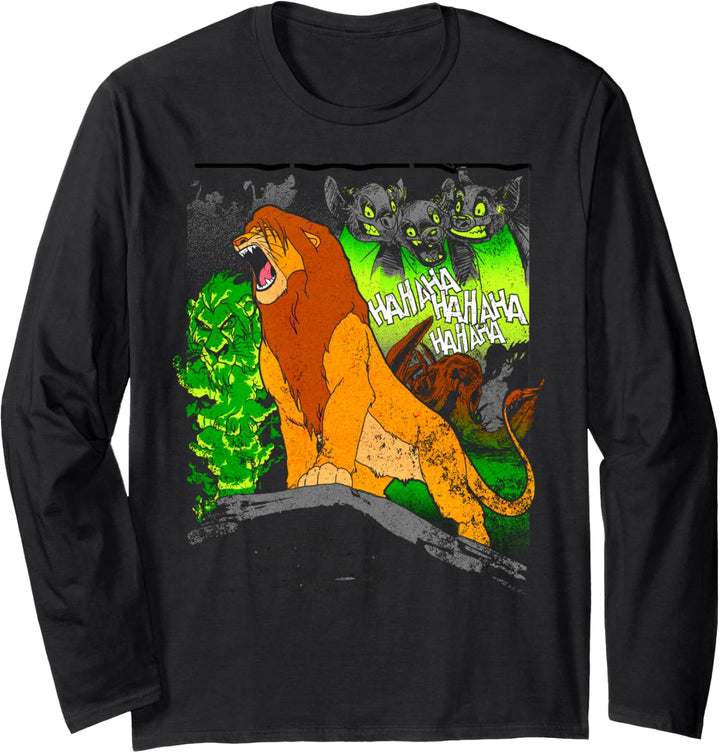Disney Lion King Distressed Simba The Hero Langarmshirt