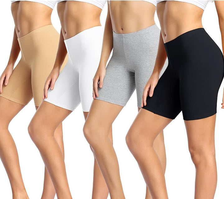 wirarpa Radlerhose Damen Kurz Baumwolle Boxershorts Unter Kleid Rock Unterhosen mit Bein Anti Scheue