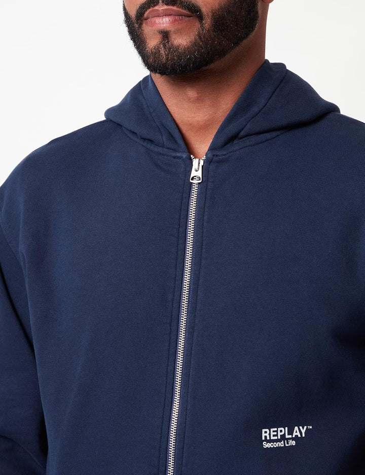 Replay Herren Kapuzenpullover XL 085 Blue, XL 085 Blue