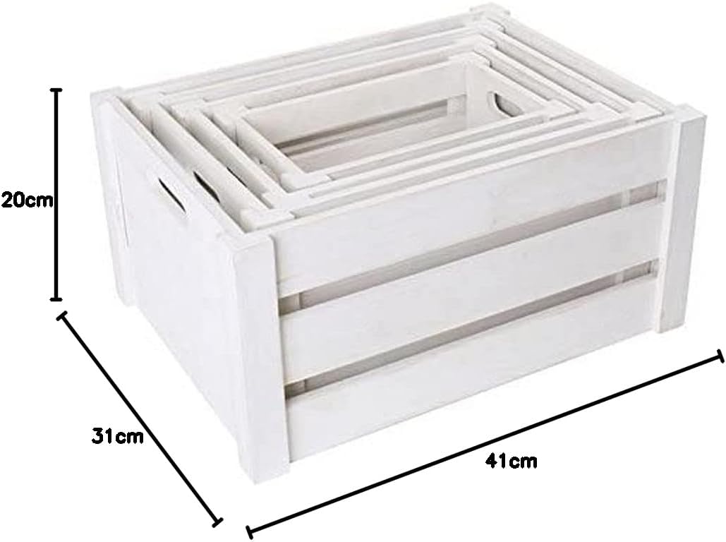 small foot Holzkiste weiss, 4er Set, Dekorations,- Aufbewahrungs- und Transportmöglichkeit, für Kauf