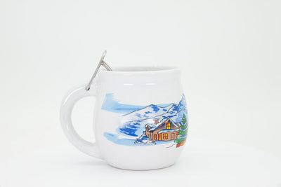 Feuerzangentasse 1er-Set, Weiss/Weihnachten - für Feuerzangenbowle Weiss / Weihnachten, Weiss / Weih