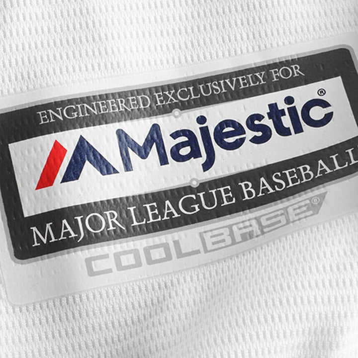 Majestic Milwaukee Brewers Cool Base MLB Trikot Jersey Home weiss M Weiss, M Weiß