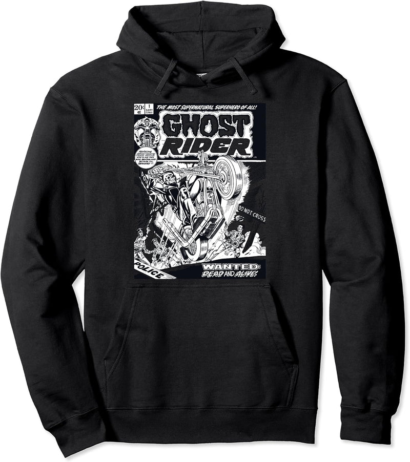 Marvel Ghost Rider Comic Book Cover Print Pullover Hoodie