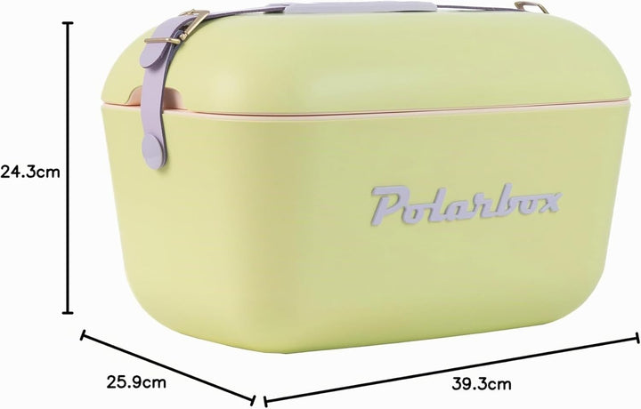 Polarbox Tragbare Kühlbox – Mini-Kühlbox 20 l, Strandkühlbox, kleine tragbare Kühlbox, Vintage, Vers