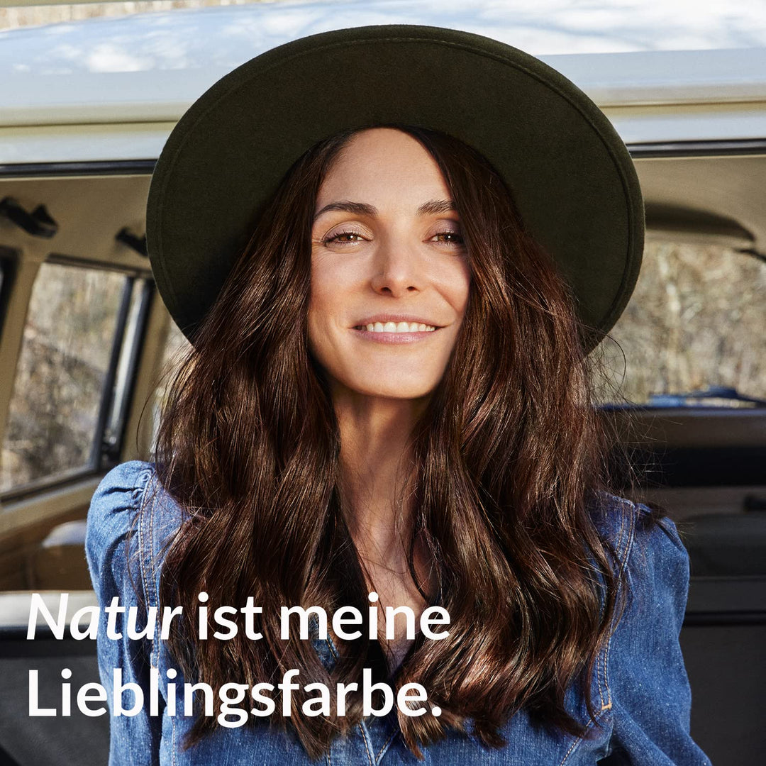 LOGONA Naturkosmetik Pflegende pflanzliche Haarfarbe, Veganes Haarfarbe-Pulver mit Bio-Henna für int
