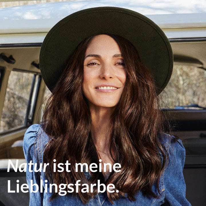 LOGONA Naturkosmetik Pflegende pflanzliche Haarfarbe, Veganes Haarfarbe-Pulver mit Bio-Henna für int