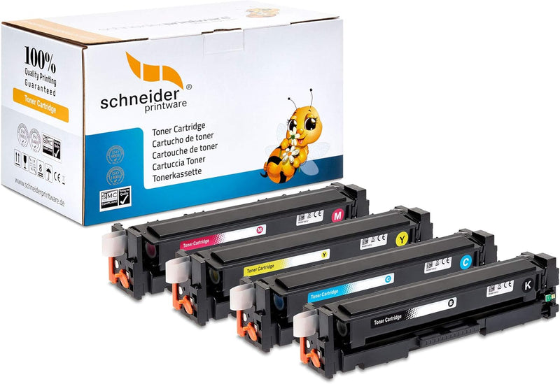 4 Schneider Printware Toner | 35% höhere Reichweite | kompatibel für HP 305A für HP Laserjet M351A P