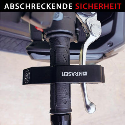 KRASER KR720B Motorrad Bremshebelschloss, Hochwertig Sicherheitsschloss, CNC, Motorradschloss Vespa