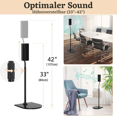 Verstellbarer Ständer für Bose Lautsprecherständer, für Bose OmniJewel Lifestyle 650, Surround Speak
