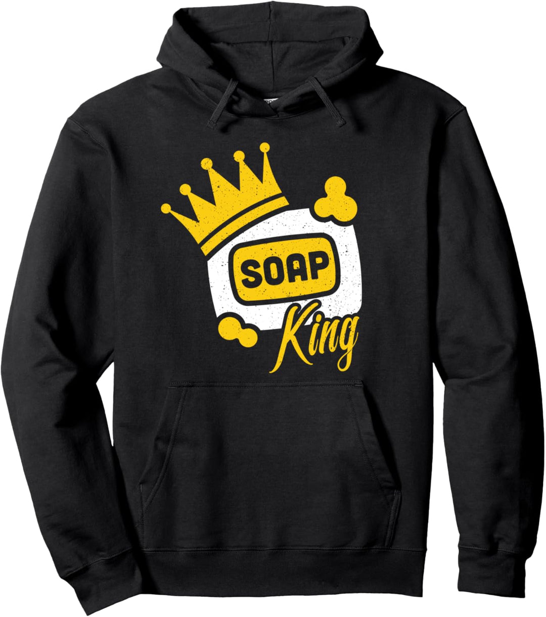 Soap king - saponification soap maker gift Pullover Hoodie