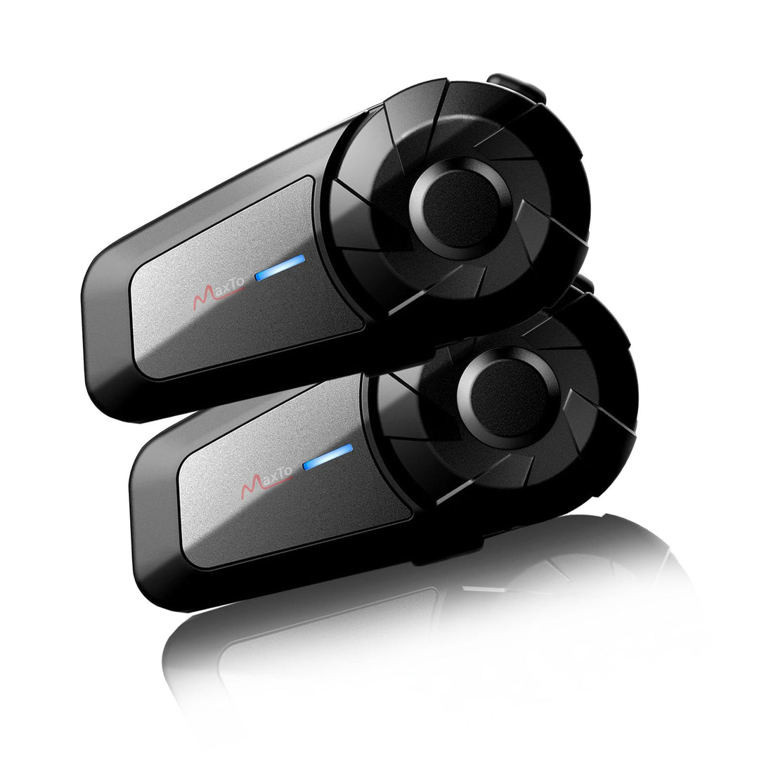 QSPORTPEAK Motorrad Intercom Bluetooth Headsets,MX1 Fahrer 800M universelles Intercom,HiFi-Stereosou