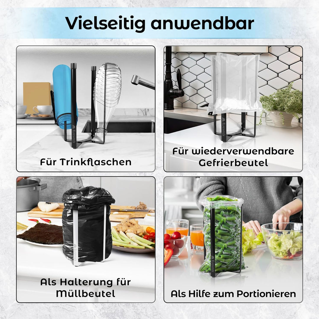 Elfenstein Flaschen Abtropfständer - Flaschenständer zum Abtropfen - Metall Abtropfgestell Flaschen