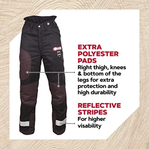 Oregon Yukon+ Typ A Klasse 1 (20 m/s) Schnittschutz-Bundhose Schwarz, PSA Schutzausrüstung, Grösse 3