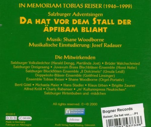 Da Hat Vor dem Stall d.Äpfelbaum Bliaht, Audio-CD