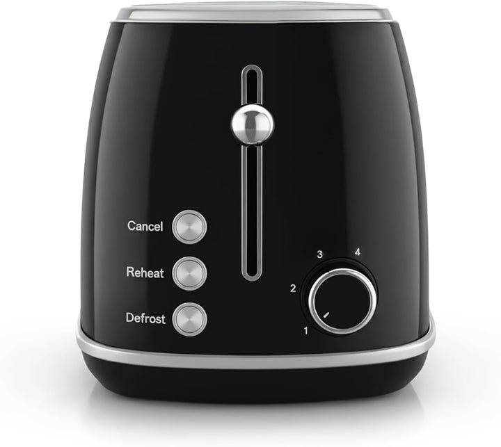 SWEISS Vintage Toaster GRS9, 2 Schlitze, 6 Leistungsstufen, Auftauen, speziell für Baguettes, schnel