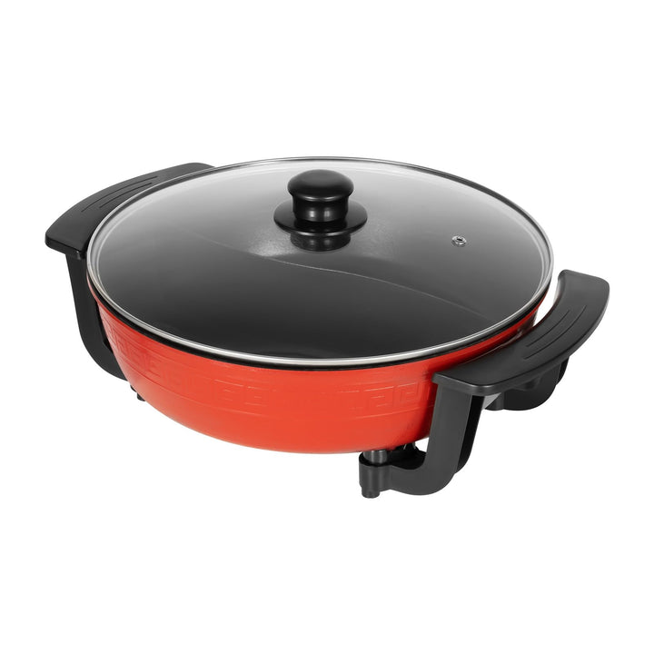 DAOHHFO 6L Elektrischer Kochtopf 220V 1360W Elektrische Kochplatte Shabu Induktion Feuertopf Suppent