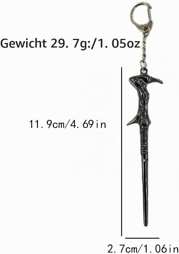 ZYMR Zauberstab Voldemort, Holunderstab Harry P Wizarding World Requisite, inkl. zeitumkehrer Kette