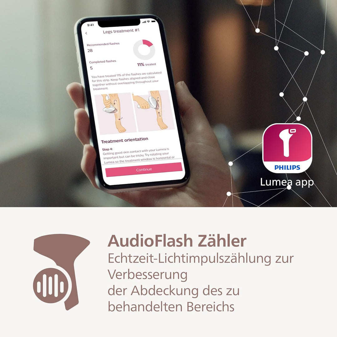 Philips Lumea 9900 Series, IPL-Haarentfernungsgerät, Alternative zur Laserhaarentfernung, SenseIQ un