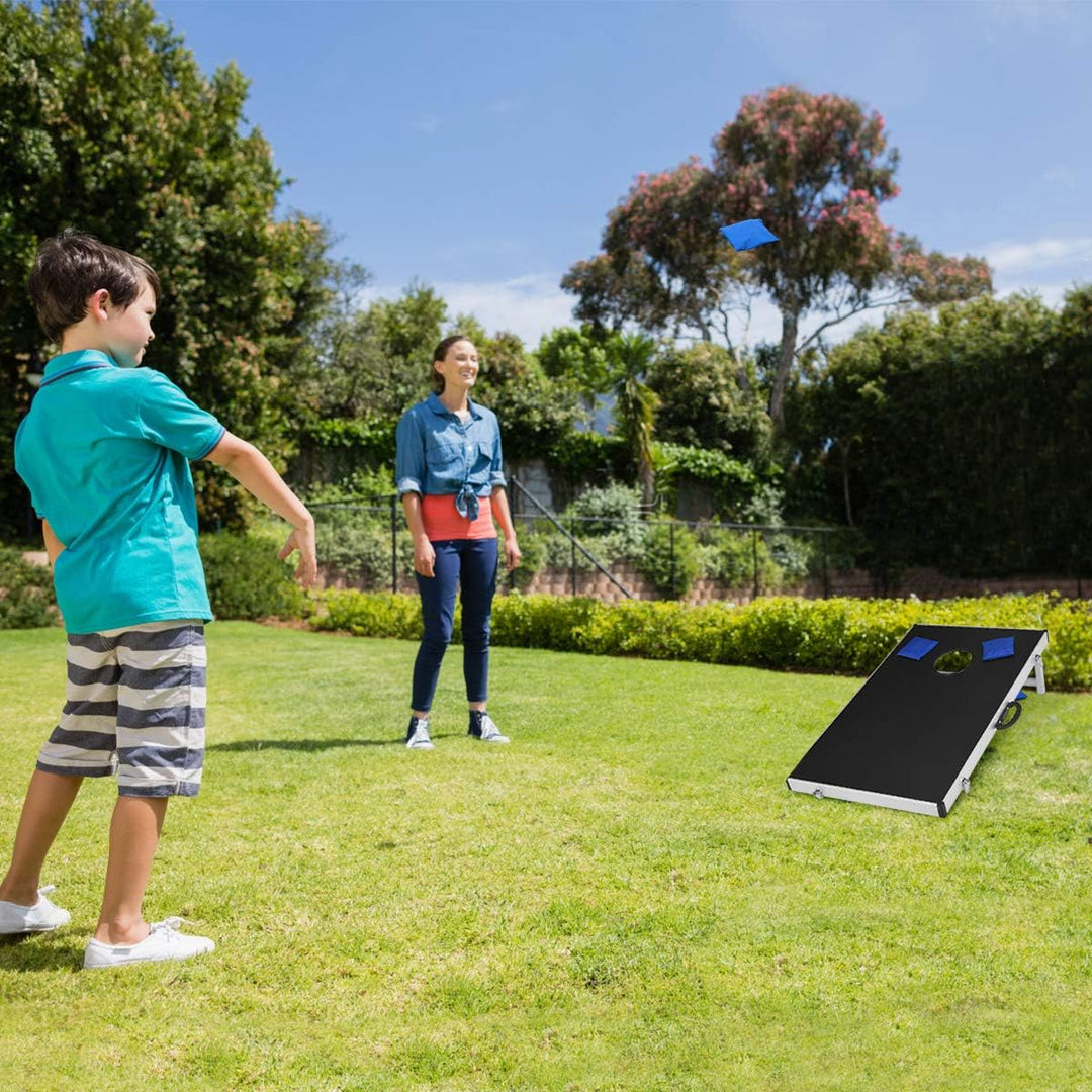 COSTWAY Cornhole Boards, Wurfspiel Geschicklichkeitsspiel für Kinder&Erwachsene, Sandsack Spielbrett