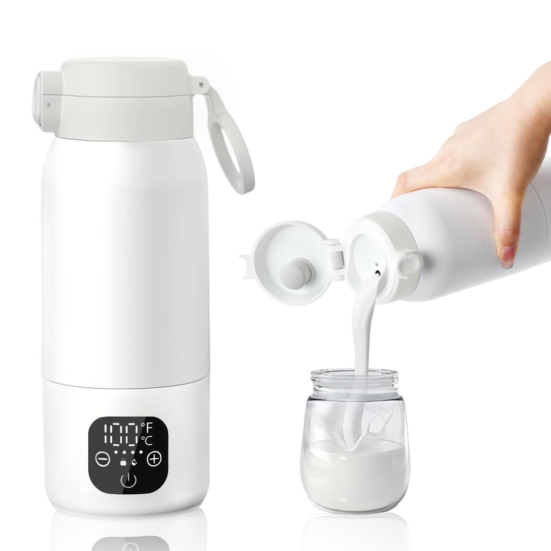 Baby Flaschenwärmer, Fast Baby Milk Bottle Warmer, Temperaturkontrolle 35~70 °C mit Digitalanzeige,